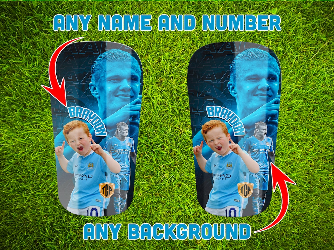 Custom Shin Pads, Personalised Shin Pads, Soccer Gift Kids Football