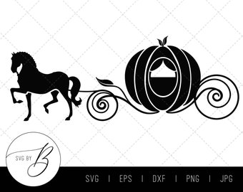 Download Cinderella Carriage Svg Etsy