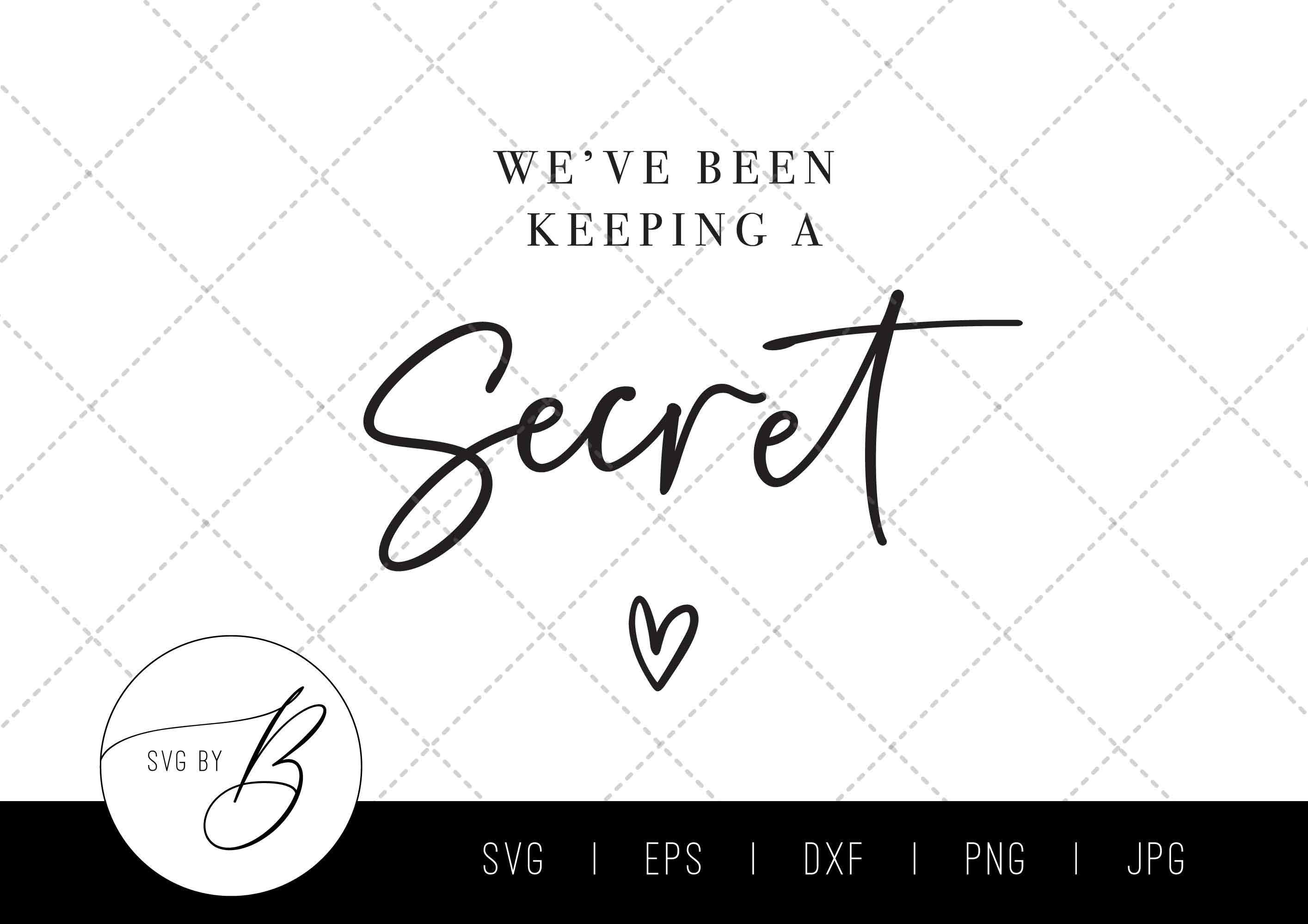 We've Been Keeping A Secret SVG Pregnancy Announcement Etsy Australia