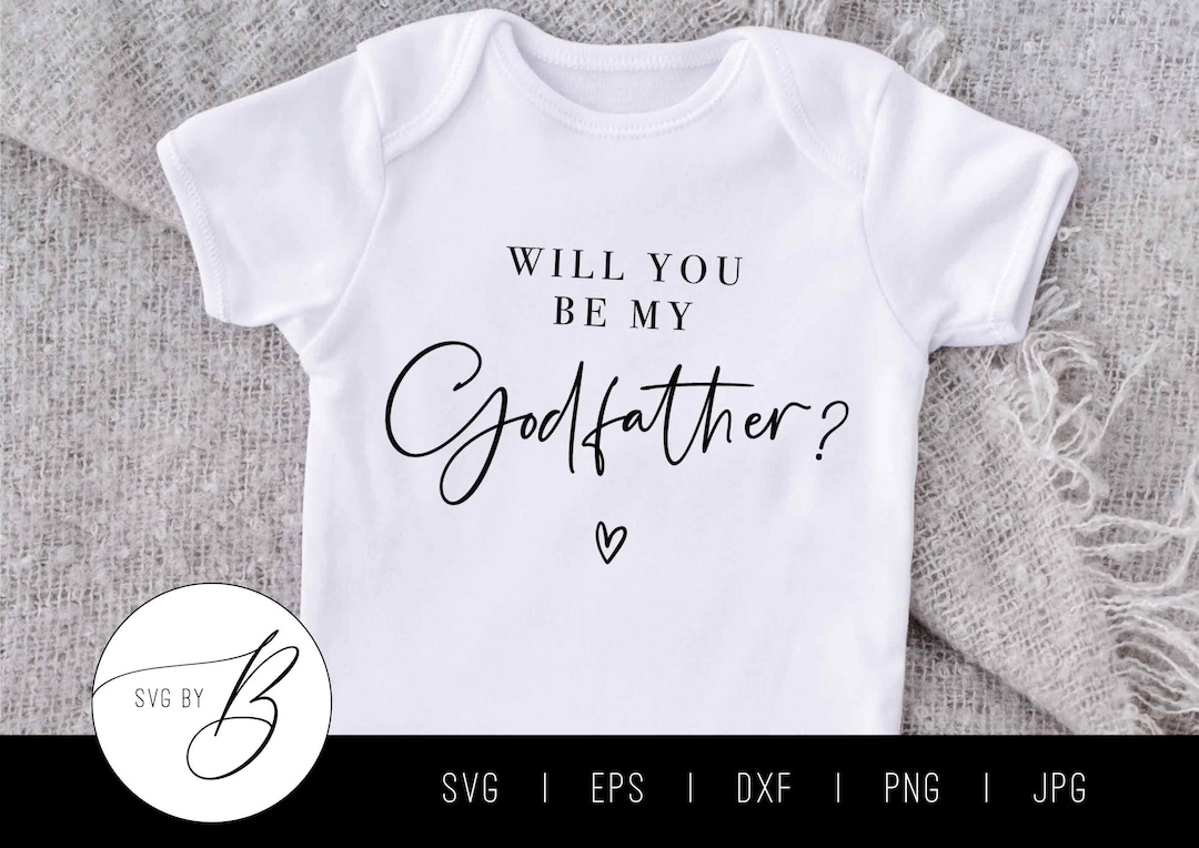 Will You Be My Godfather? SVG | Godparent Proposal SVG | Pregnancy Svg