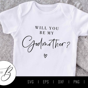 ¿Quieres ser mi madrina? SVG / Propuesta de padrino SVG / Embarazo svg, eps, dxf, png, jpg / Archivo de corte