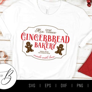 Mrs Claus Lebkuchenbäckerei SVG-Datei | Weihnachten SVG | svg, eps, dxf, png, jpg | Schnittdatei