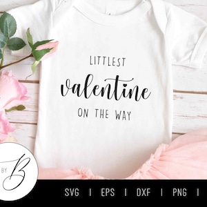 Kleinste Valentijn op de weg SVG-bestand | Valentijnsdag zwangerschap aankondiging SVG | SVG, EPS, DXF, PNG, JPG | Bestand knippen