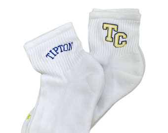 Custom Embroidered Socks: Personalized Athletic Ankle & Crew Socks