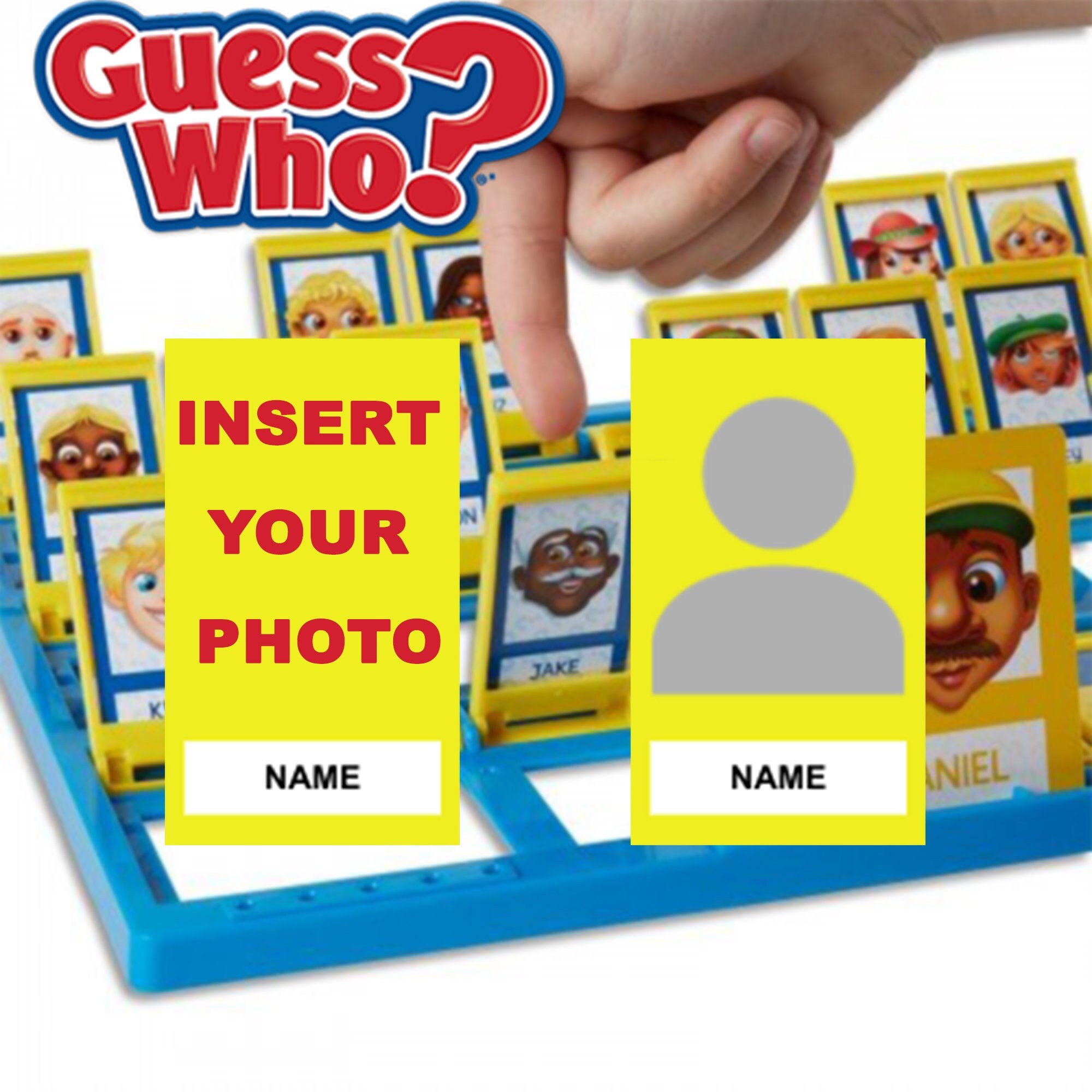 Custom Guess Who Editable and Printable Template includes Etsy Canada