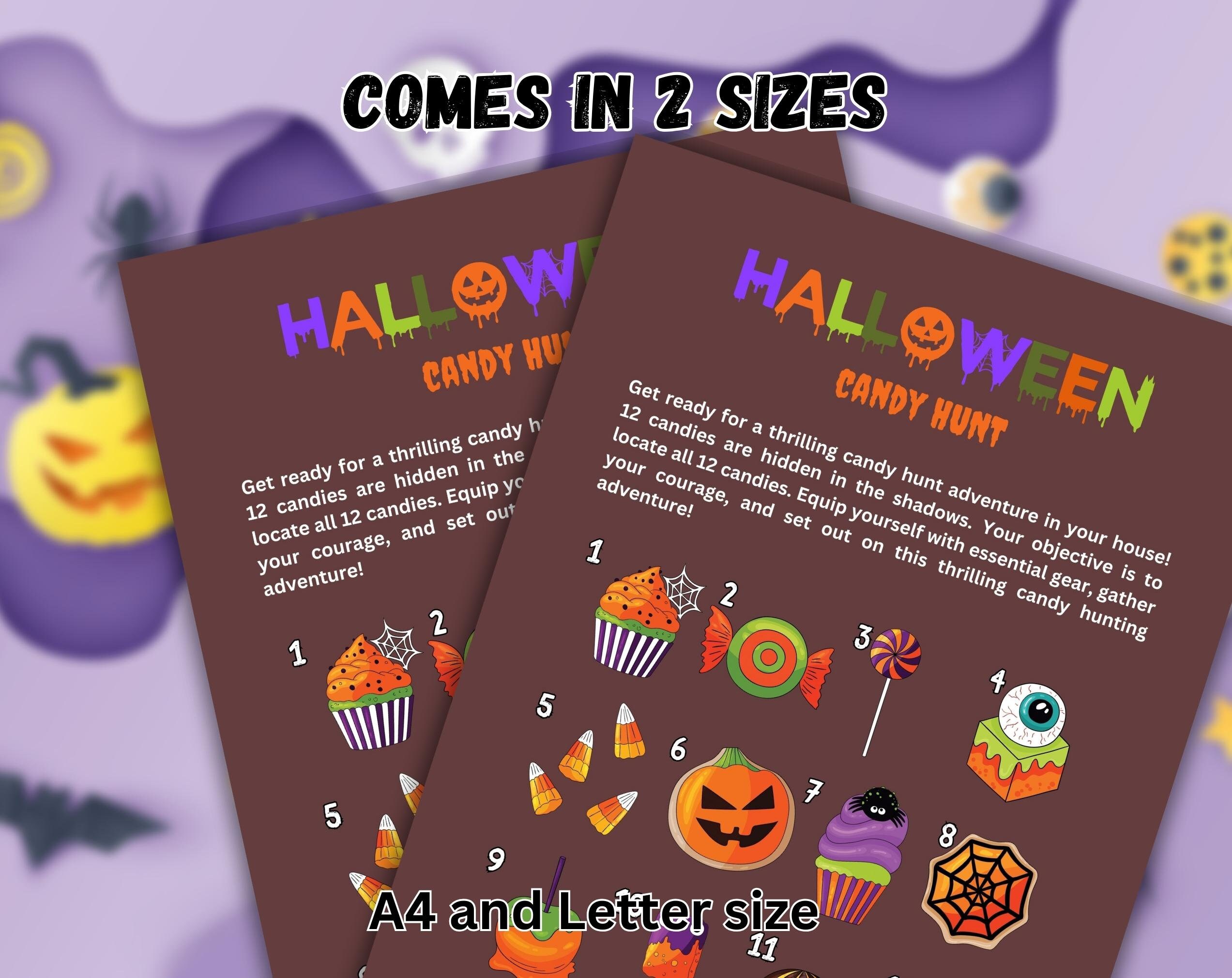 Printable Halloween Candy Hunt for Kids | Halloween Activity for Kids ...