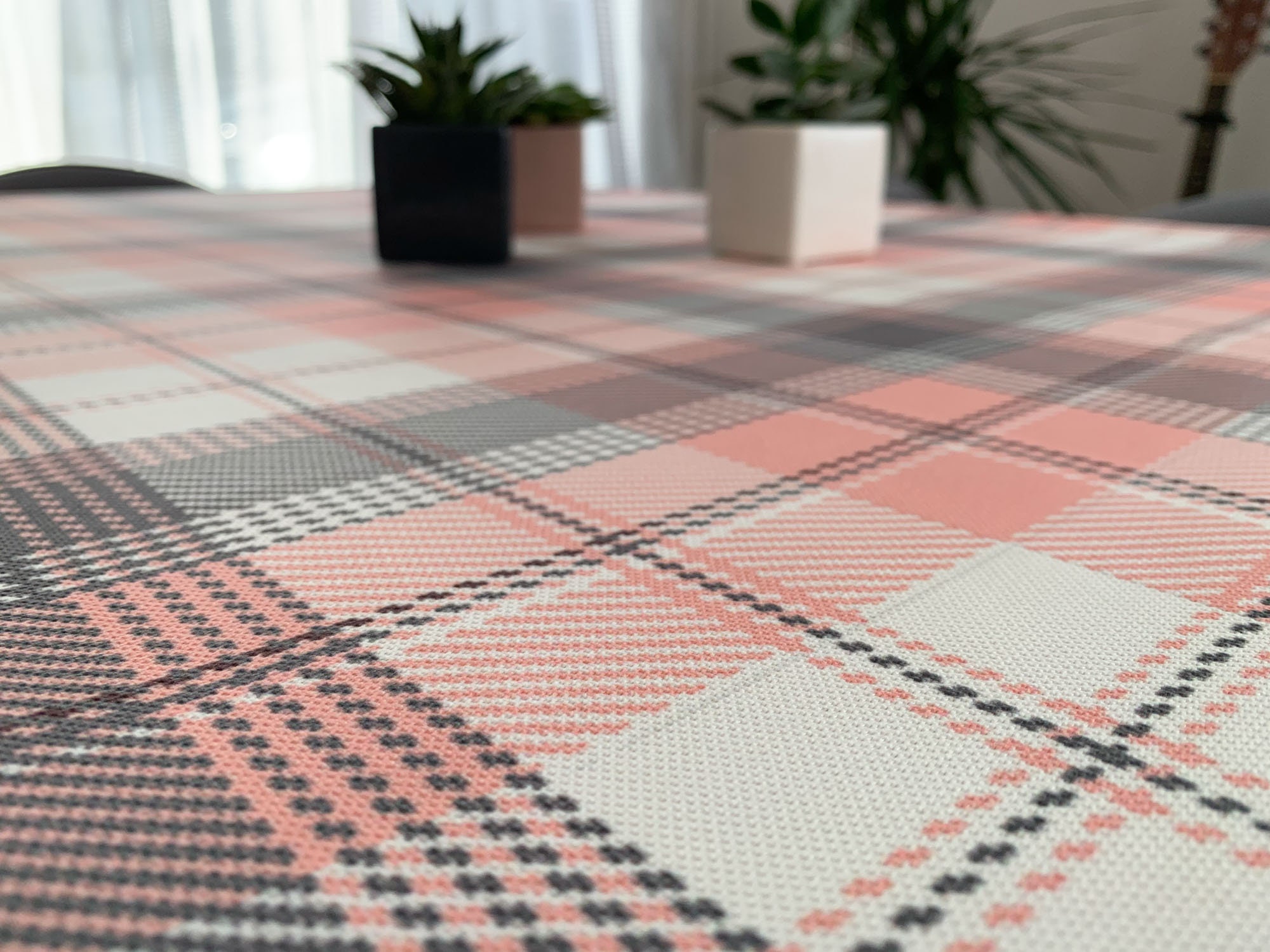 Sancua Runde Tischdecke, 228 Cm – Wasserabweisend & Auslaufsicher Aus Polyester, Hellgrau Für Esstisch & Outdoor