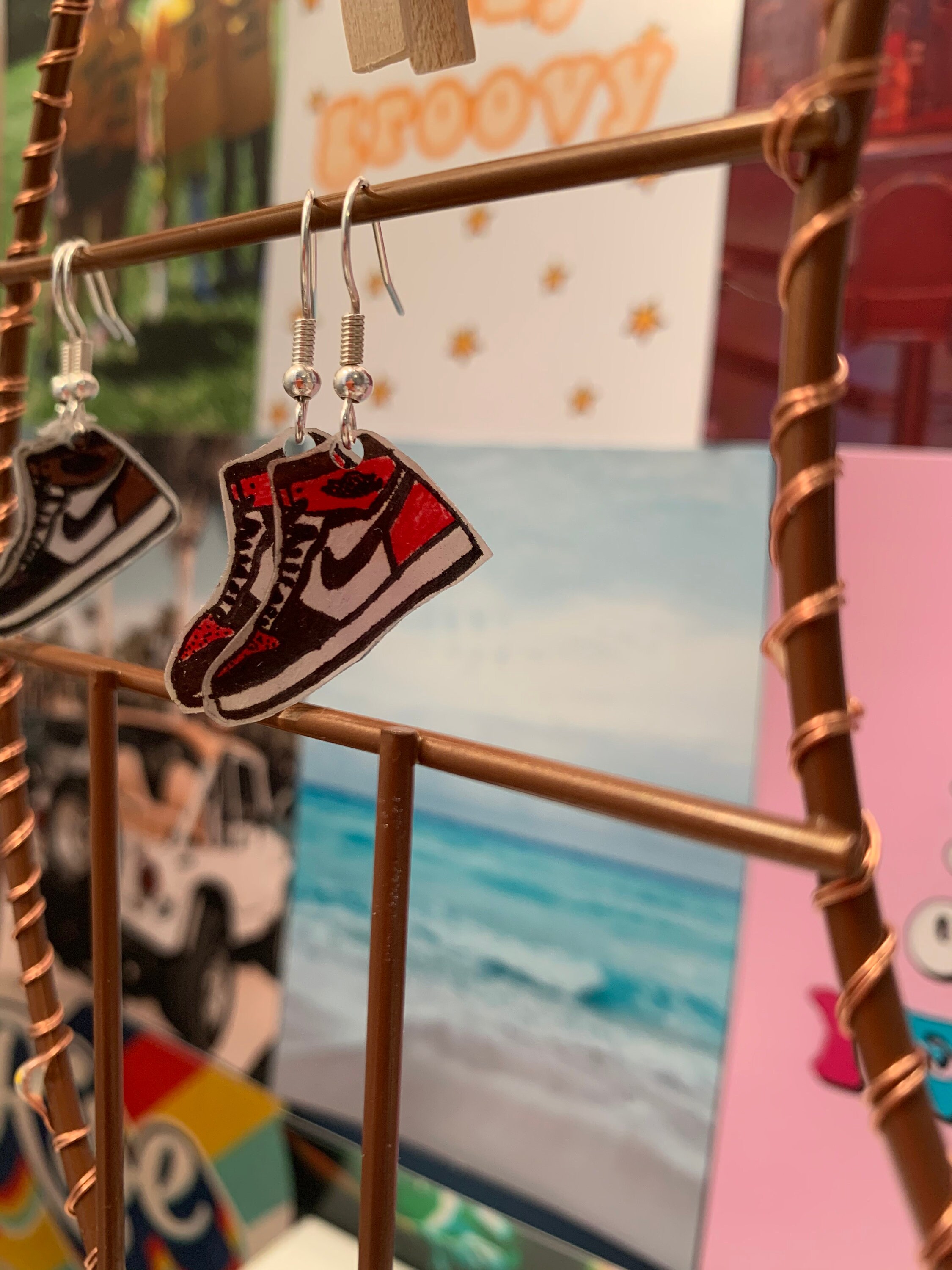 Air Jordan Earrings Etsy