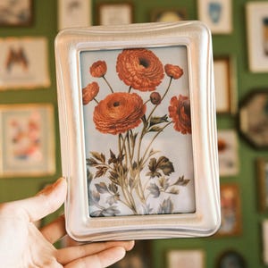 4x6" Silver Metal Picture Frame