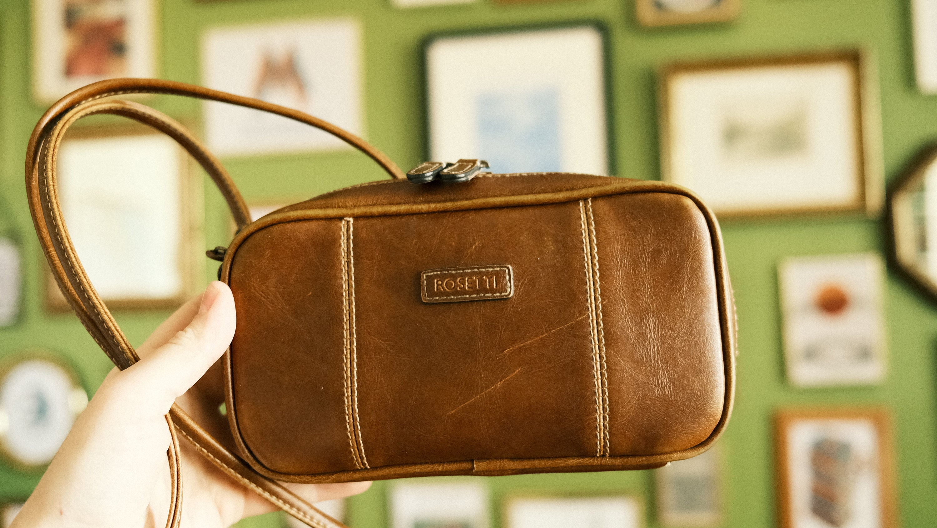 Rosetti Beige Tan Brown Small Shoulder Bag Handbag Purse Zipper | eBay