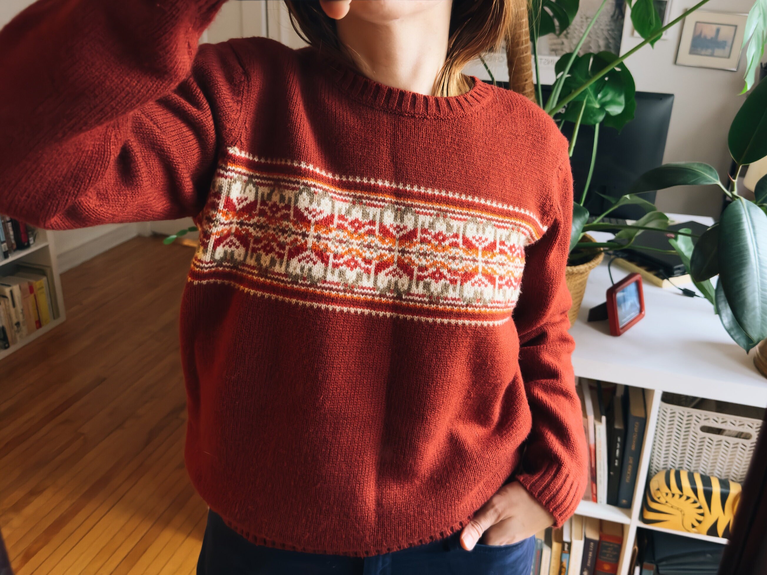 Vintage Cherokee Sweater / Size Medium / Woman's Red - Etsy