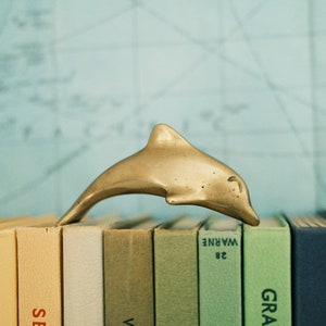 3.5&quot; Petite Brass Dolphin Figurine