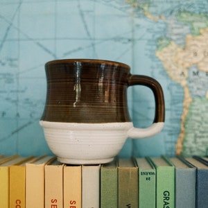 Vintage Stoneware Brown Glaze Dip Mug