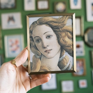 4x5" Gold Tone Metal Picture Frame / 4x4" Simple Metal Embossed Photo Frame