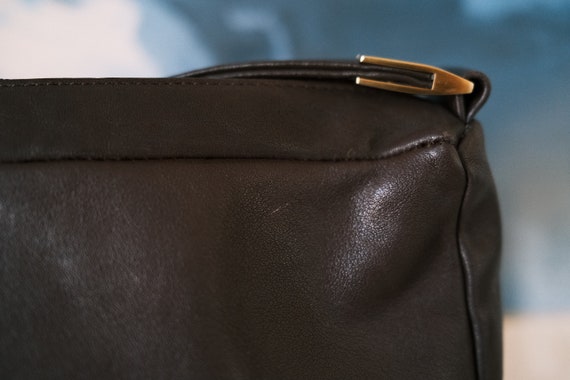 Dark Chocolate Brown Leather Messenger Bag by Jac… - image 8