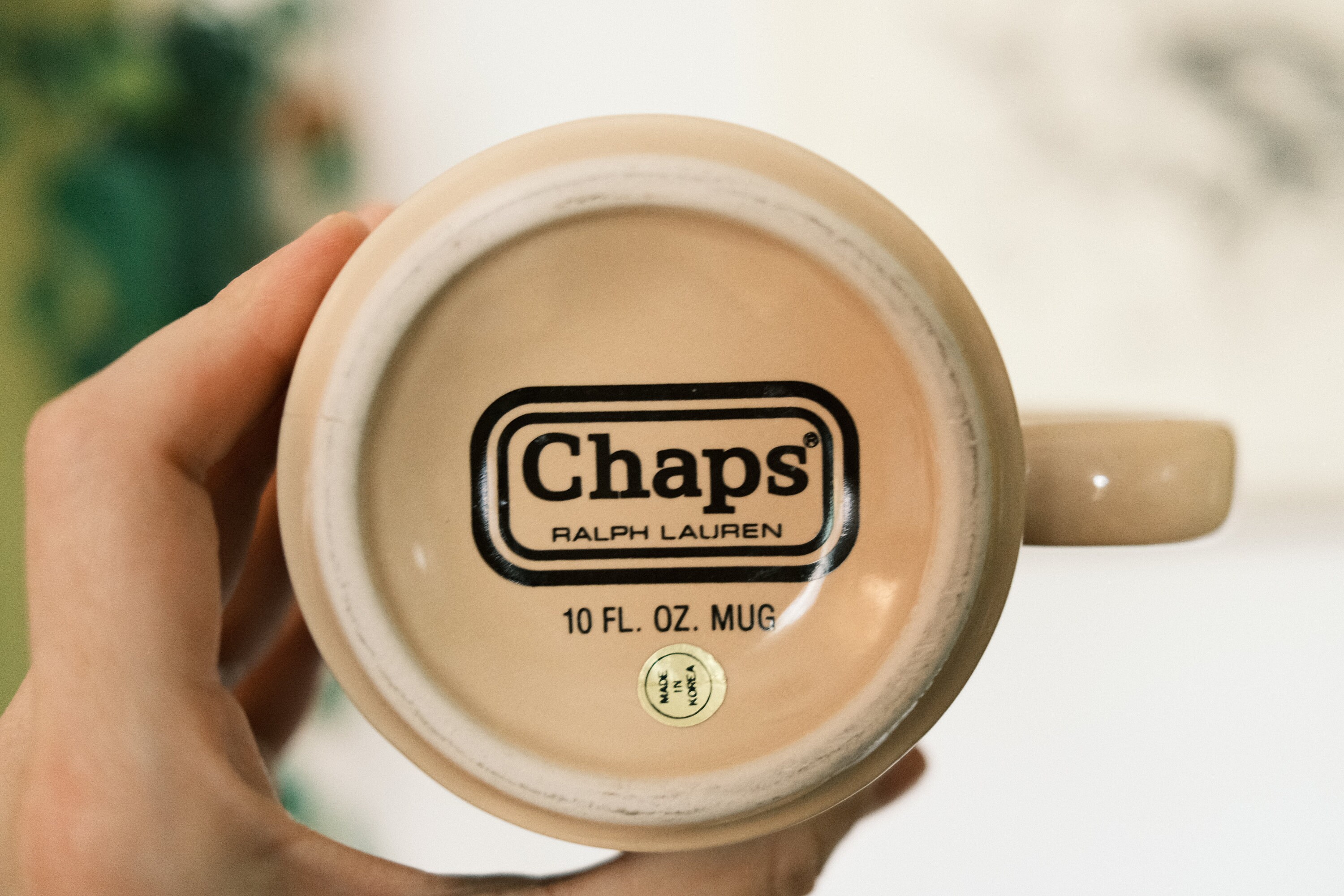 Chaps by Ralph Lauren 10oz Coffee Mug Cup in Red and Brown