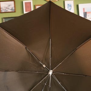 Paraguas compacto vintage Knirps – Fabricado en Taiwán – Paraguas de viaje clásico – 35 cm plegado imagen 10