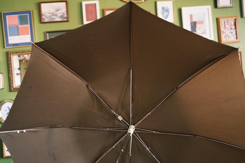 Paraguas compacto vintage Knirps – Fabricado en Taiwán – Paraguas de viaje clásico – 35 cm plegado imagen 10