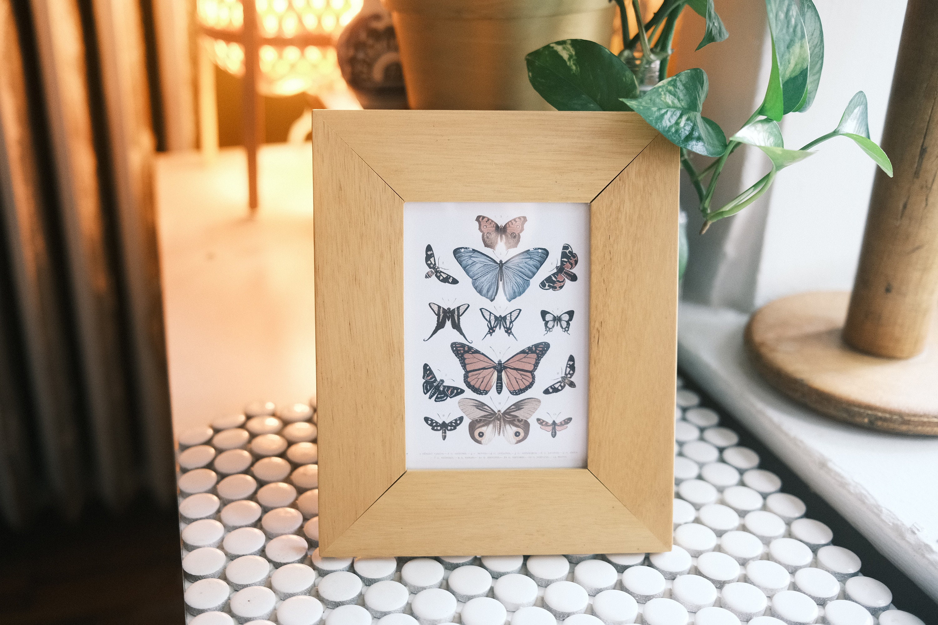 3.5x5 Teak Wood Picture Frame Etsy