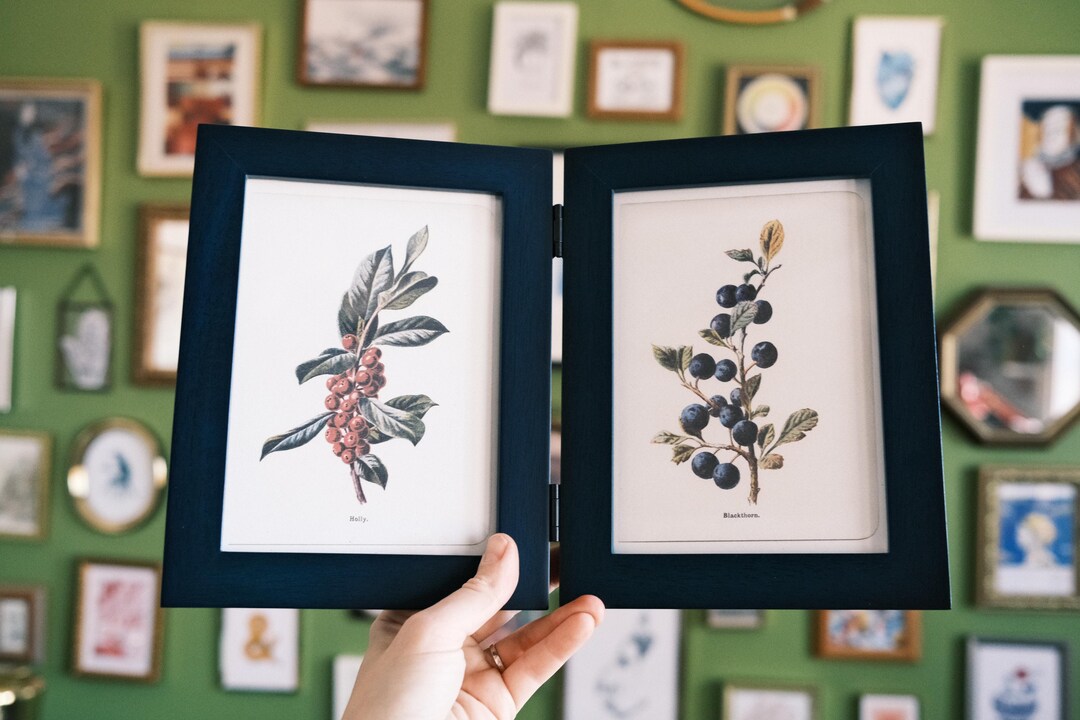 5x7 Bi Fold / Double Hinged Picture Frame / Self-standing Hinged Double ...