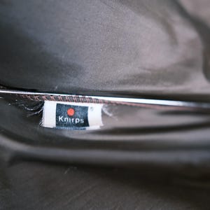 Paraguas compacto vintage Knirps – Fabricado en Taiwán – Paraguas de viaje clásico – 35 cm plegado imagen 8