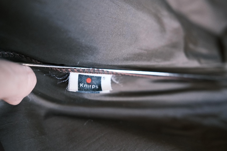 Paraguas compacto vintage Knirps – Fabricado en Taiwán – Paraguas de viaje clásico – 35 cm plegado imagen 8