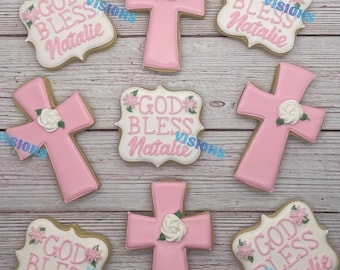 baptism/first communion cookies