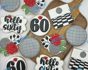 Disco party cookies