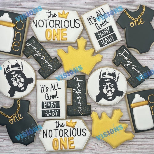 The Notorious One Sugar Cookies Etsy