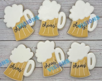 Mug of beer cookies