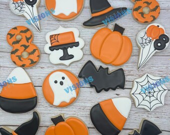 Halloween birthday cookies