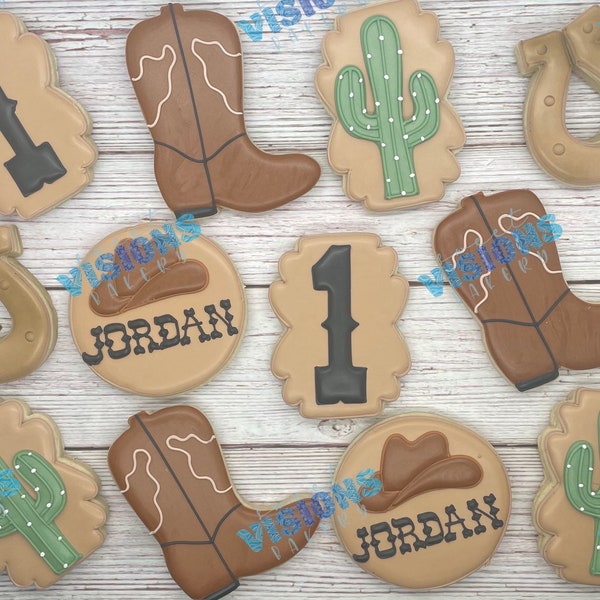 Western Theme Cookies - Etsy