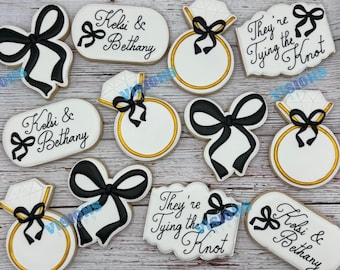 Tying the knot cookies