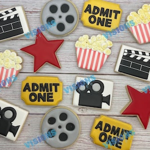 Hollywood movie night cookies