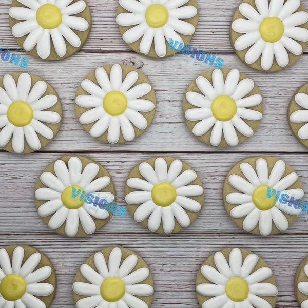 Daisy Cookies Etsy