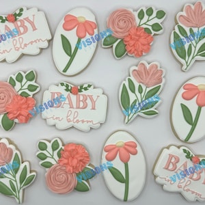 baby in bloom pink cookies
