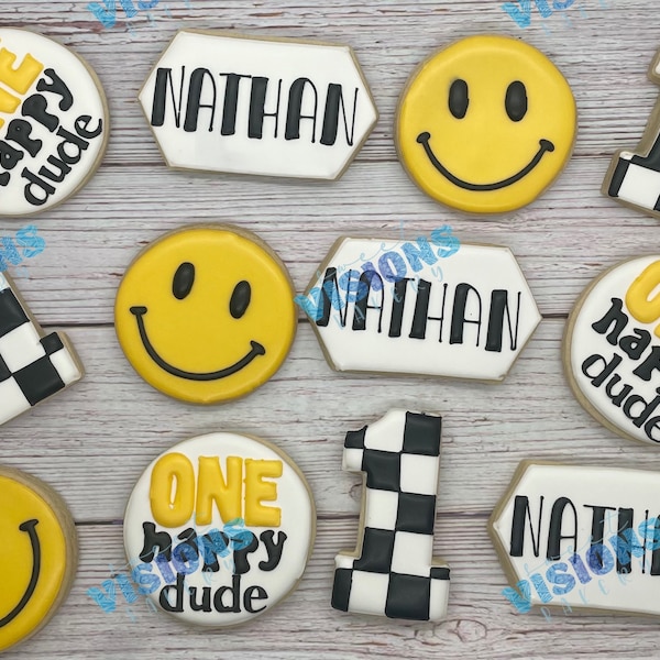 Happy Dude Sugar Cookie Etsy