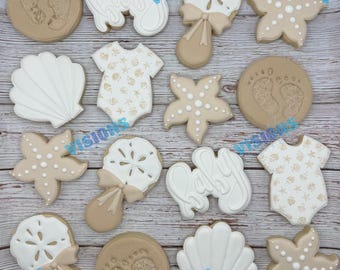 Beach baby cookies