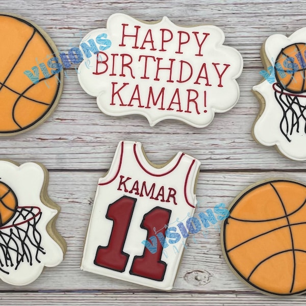 Basketball Cookies Etsy