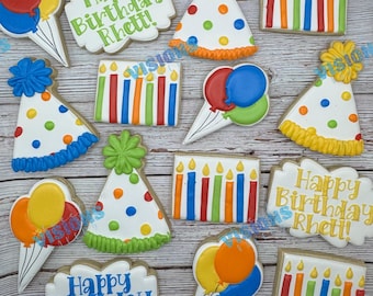 Birthday party cookies