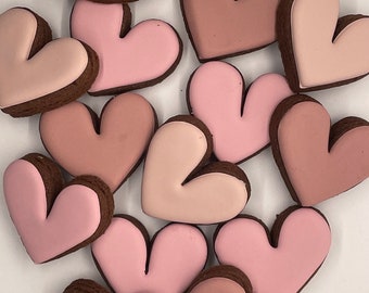 Mini heart cookies