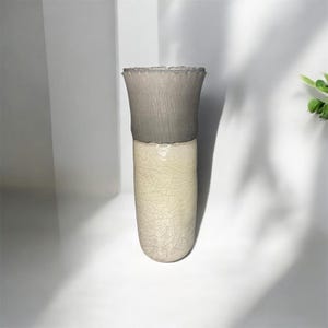 Tall Raku Vase