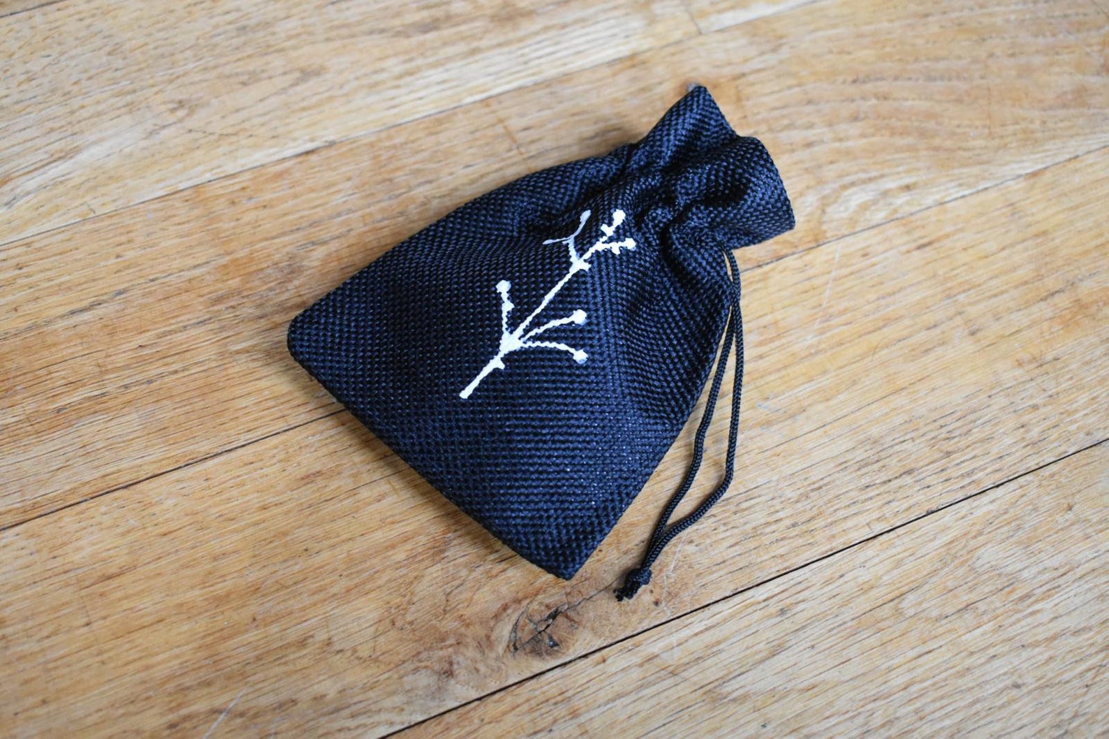 Small black drawstring bag drawstring bag black bag Etsy