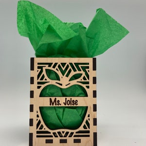 Personalized Pencil Holder Apple Design