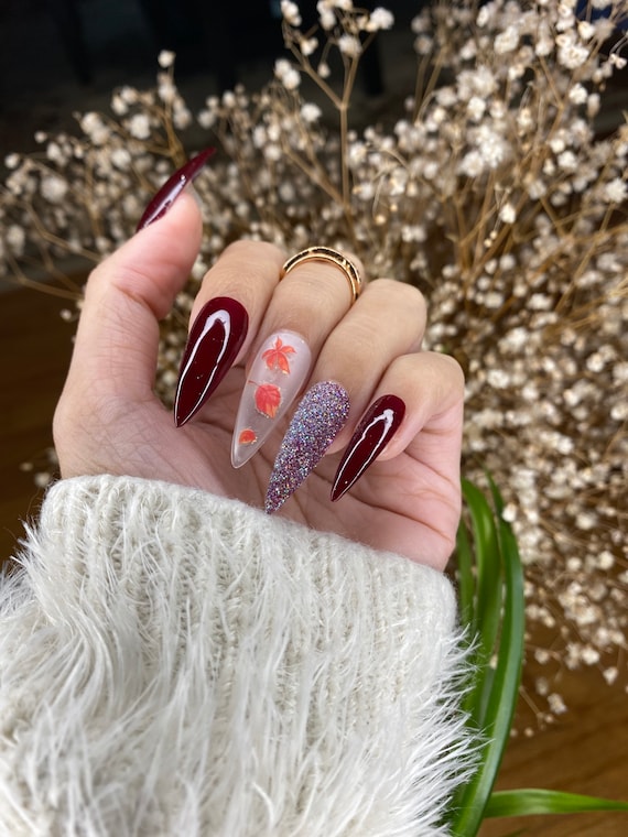 burgundy prom dress nails Perfect Nail Polish for Burgundy Bridesmaid Dresses