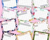 Cute Printable 2026 Monthly Wall Calendar With Holidays, Kids School Classroom Wall Calendar, 2026 Calendar Pages, Teacher Planning Calendar