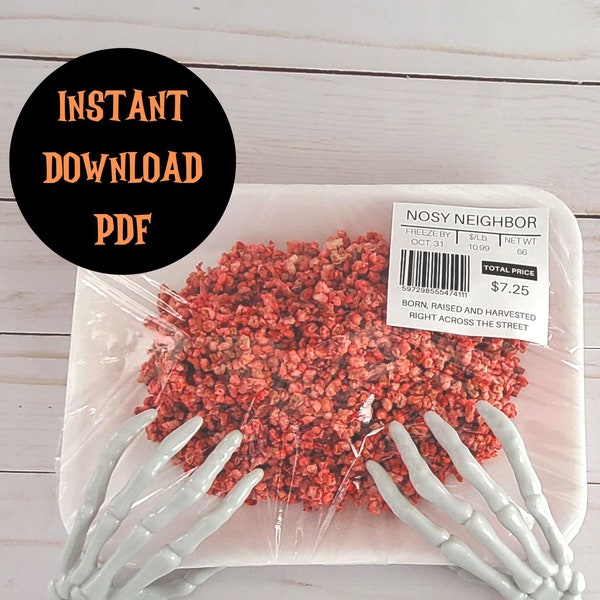 Funny Meat Packing Labels Etsy