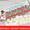 Printable Reindeer Poop Tags, Elf Ideas, Reindeer Poop Bag Toppers, Funny Food Gifts, Candy Gag ...