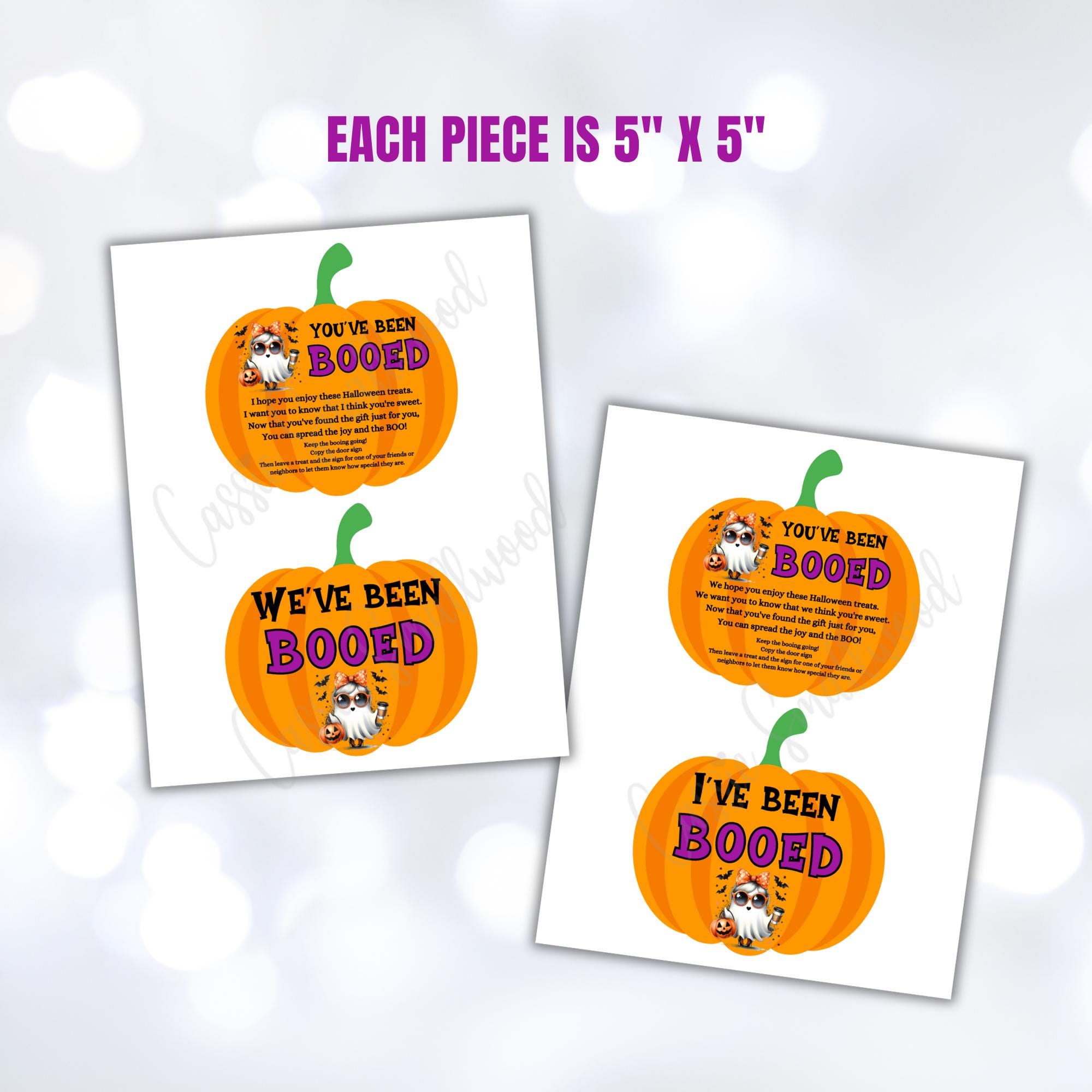 You've Been Booed Printables, Cute Ghost Youve Been Booed Halloween ...