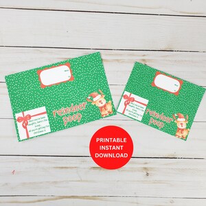 Printable Reindeer Poop Tags, Elf Ideas, Reindeer Poop Bag Toppers ...